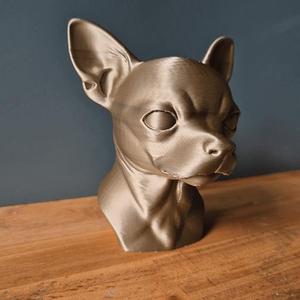 Chihuahua Bust – Realistic Dog Sculpture