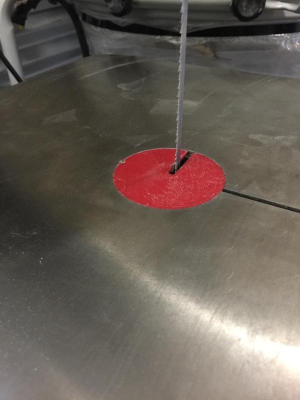 Throat Plate for Porter Cable Band Saw