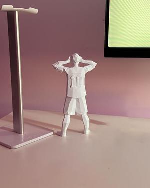 Lionel Messi Topo Gigio Low Poly