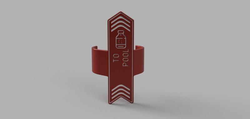 Pool Plumbing Tags - "To Pool"