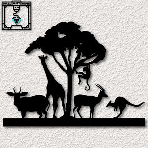 Africa wall art African Wall decor Safari Animals 2d art