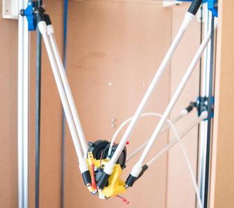 One piece, e3d v6 Kossel Effector for magnetic rod ends