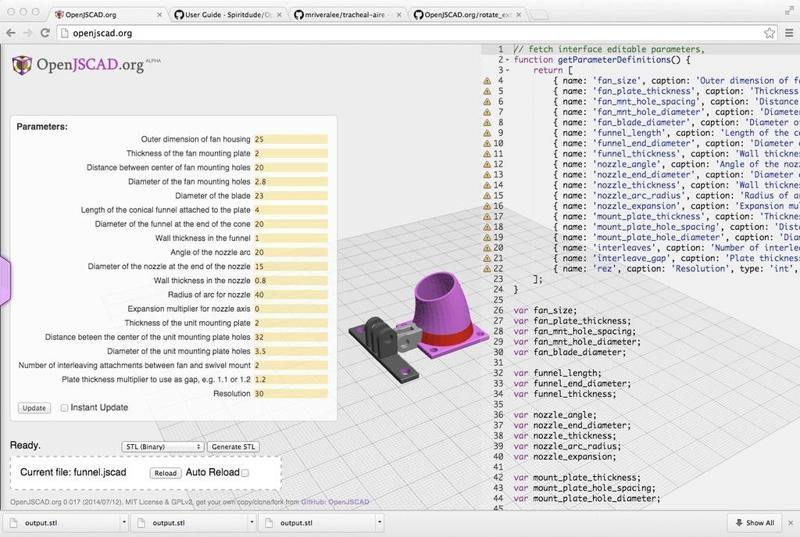 Fan duct with swivel mount and adjustable nozzle (parametric); MakerFarm i3v Print Cooler