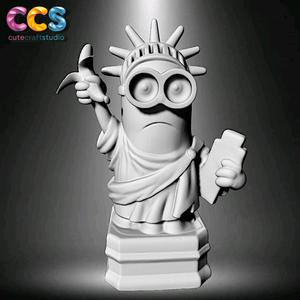 minion statue of liberty