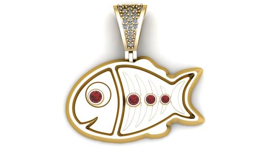 FISH PENDANT 3D PRINTABLE MODEL
