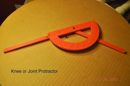 Knee and Joint Protractor - goniometer - repaired 1.29.2017