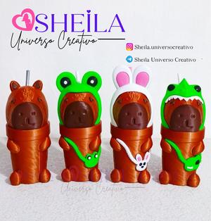 MILK SHAKER GLASS PACK - CAPYBARAS - CAPYBARAS- CAPYBARAS