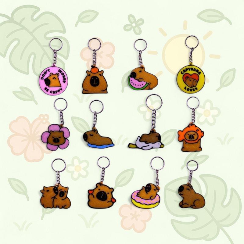 KEY CHAIN / KEY RINGS : CAPIBARA , CAPYBARA , CAPYBARA