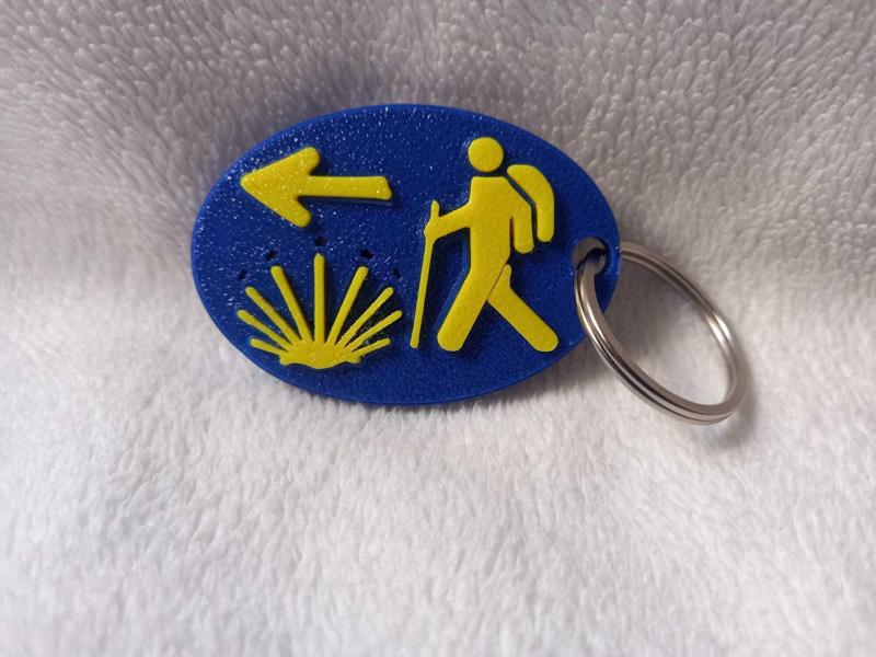Key ring Camino de Santiago - Pilgrim, Arrow