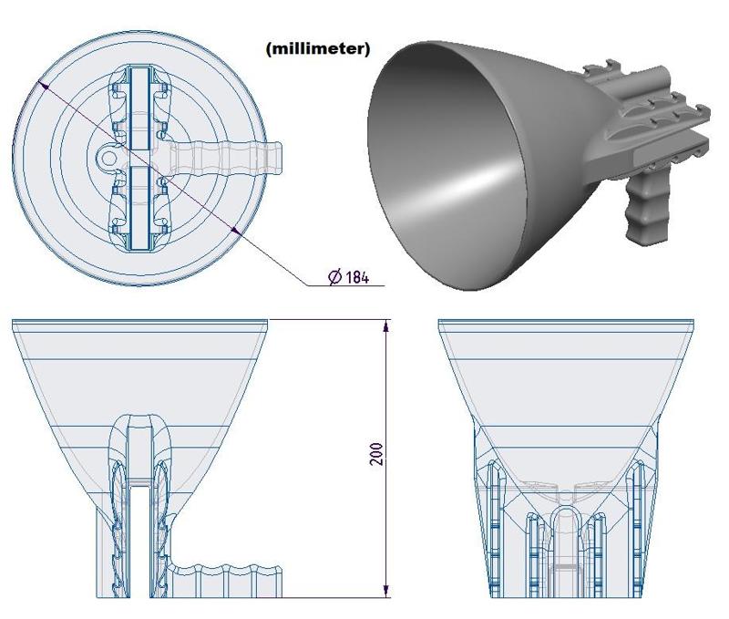 Sound amplifying parabola for smartphones