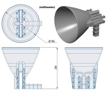 Sound amplifying parabola for smartphones