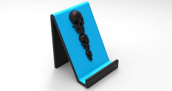 Smartphone Support Skull