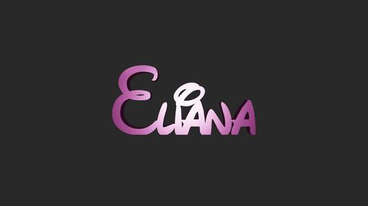 Nome Personalizado "Eliana" - Estilo Disney | STL para Impressão 3D + DXF para CNC