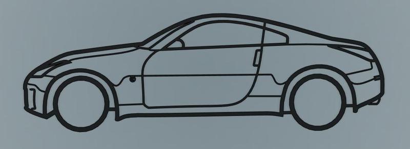 Nissan 350Z wall decor