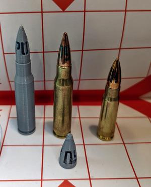 Putin's name on a bullet