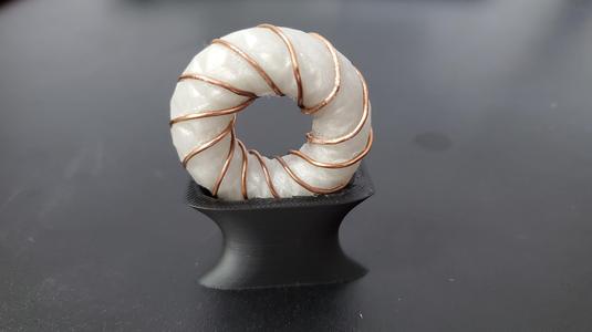 3d torus coil with base