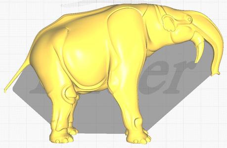 Model of Deinotherium - The Prehistoric Proboscidean Colossus