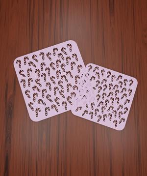 Stencil "Texture #93" (Christmas canes)