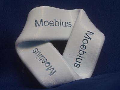 Embossed Moebius strip