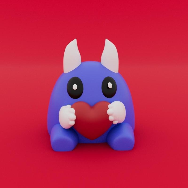 valentine egg monster