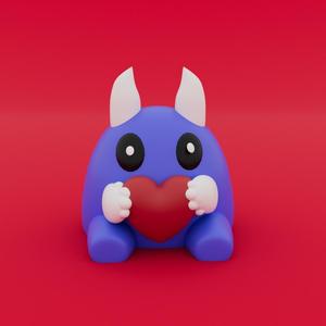 valentine egg monster