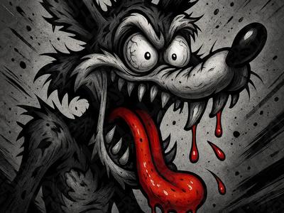 Wile E. Coyote Hueforge (Rat Fink Style)