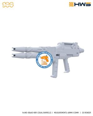 144WS-006AD HBR I [Dual Barrels]. 3D Printed Beam Rifle for HG Model Kits.