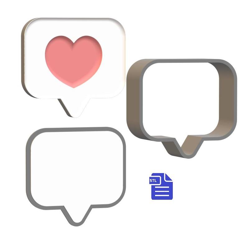 3pc Love Message Bath Bomb Mold