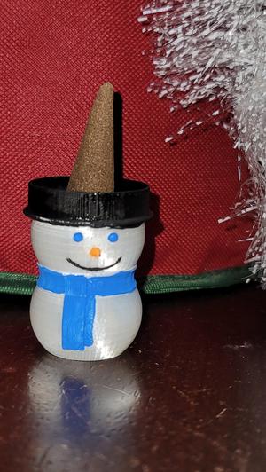 Snowman Cone Incense Holder