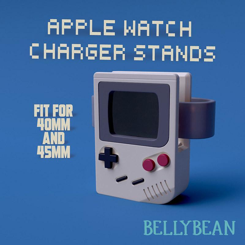 Apple watch Stands Charging Display Gameboy Console FAN ART