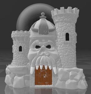 Suporte Alexa Echo Dot 4a e 5a Geração Castelo de Grayskull Versão 2 Completa - He man
