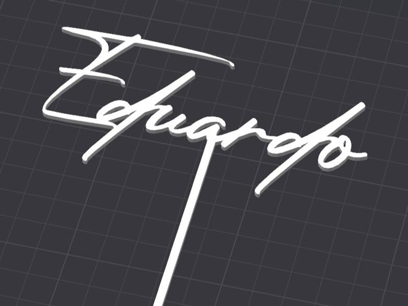 Eduardo - Birthday Cake Topper