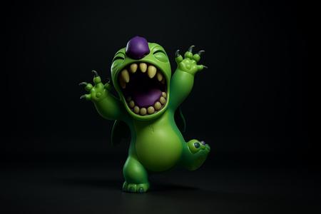Cute Monster Stitch – Collectible Figurine, Alien Creature Toy, Home Decor