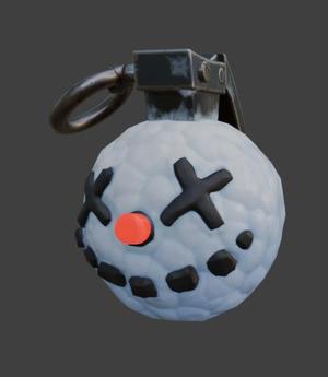 Snowman Grenade Christmas Ornament STL - Festive Decoration