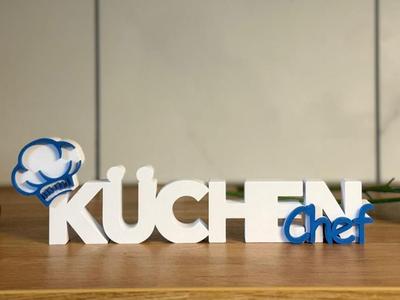 Chef Lettering with Chef's Hat – Kitchen Decor