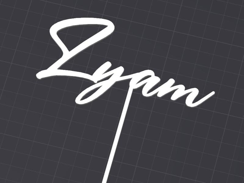 Lyam - Birthday Cake Topper