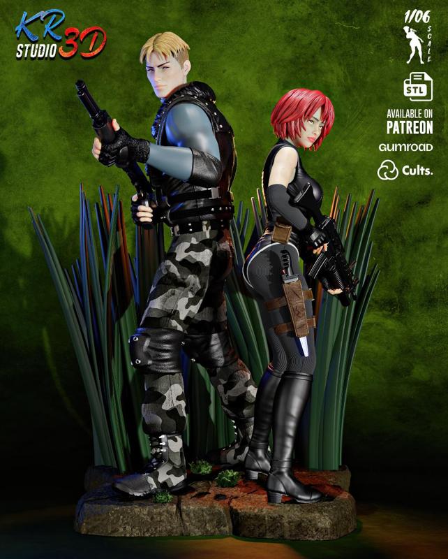 DINO CRISIS 2 - "FULL" DIORAMA 10% OFF - KR3D STUDIO - SURVIVAL HORROR