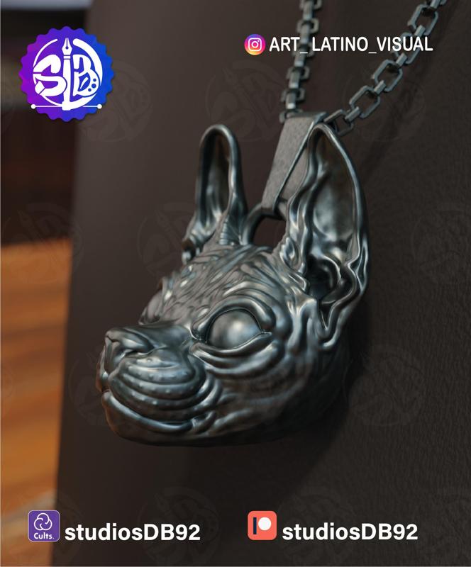 CAT JEWELRY OR KEYCHAIN STL