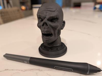 Zombie Head Stylus & USB Holder -Wacom -XP-Pen Etc