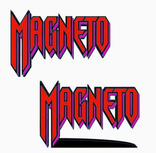 2x MAGNETO Logo Display by MANIACMANCAVE3D