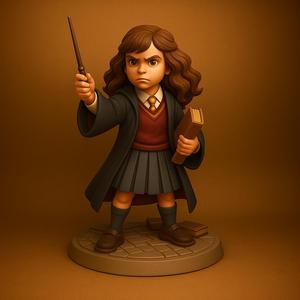 Hermione Granger Figurine STL File Harry Potter Collectible Model