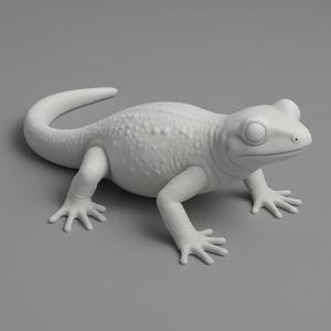 3D Printable Newt Sculpture