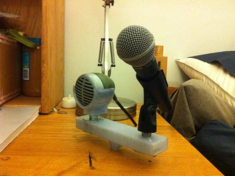 Dual Microphone stand adapter for Shure 520DX Green Bullet/ SM58