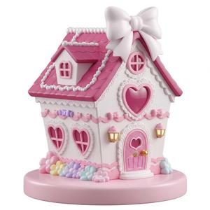 kawaii heart bun coquette house