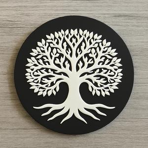 Cubic urn - Minimalist design with interchangeable Tree of Life emblems