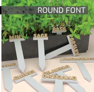 Herb Labels - Round Font