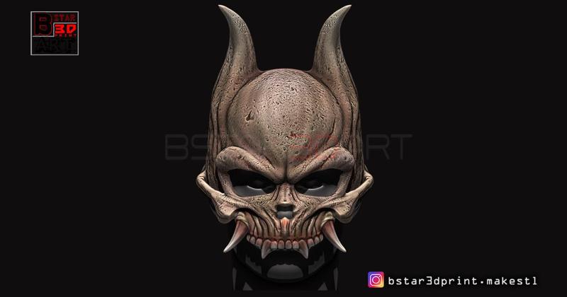 Oni Skull Mask - Hannya Mask-Devil Mask For cosplay 3D print model