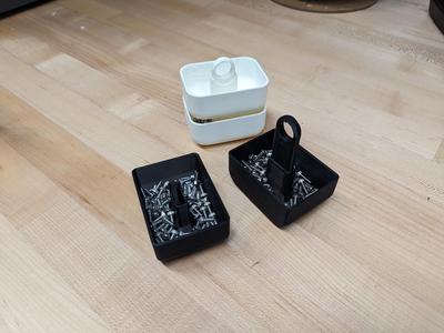 Dual Layer Bin Stack for Durham Mfg Compartment Boxes