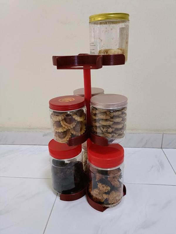 Cylindrical container shelves (stackable)
