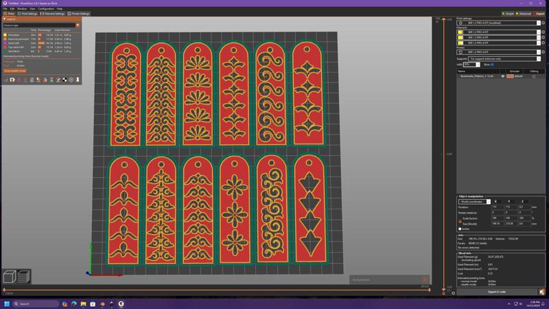 Ornate Pattern Bookmarks